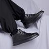 Spring /Autumn New British Style Thick Soled High-top Boots Trend Comfort Soft Soled High Top Men's Casual Leather Board Boots