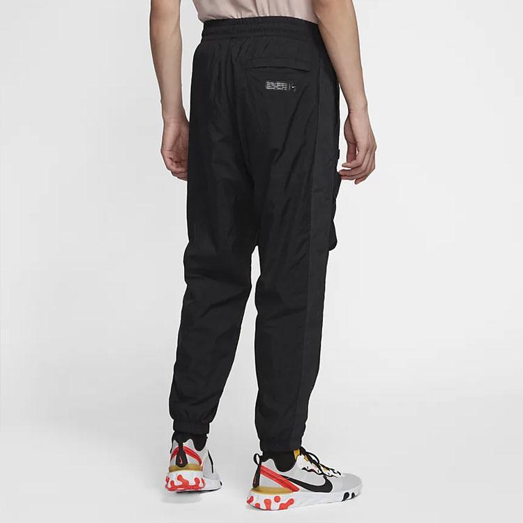Nike Sportswear Drawstring Woven Casual Pants Men Bottoms Black BV5371-082