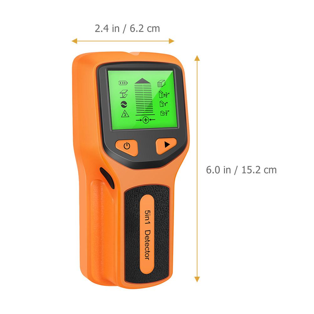 5 in 1 Wall Metal Stud Finder Sensor for Drywall Wood Walls LCD Display Portable Handheld Scanner with Precise