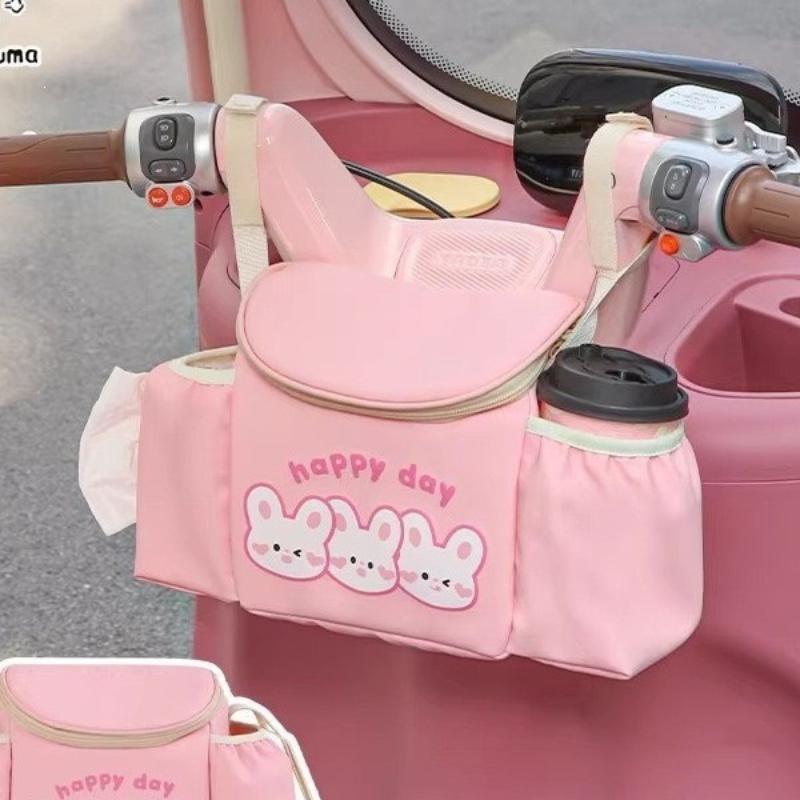 Scratch Resistant Stroller Hanging Bag Portable for Baby Diaper Milk Bottle Holder Fits Handlebar E Bike