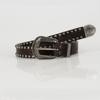 Women's Retro Carved Men's Round Rivet Belt Punk Rock Jeans PU Leather Waist Strap