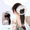 40cm Double Twist Braid Synthetic Wig Sweet Bubble Large Intestine Hairband Girls' Daily Simulation Ponytail