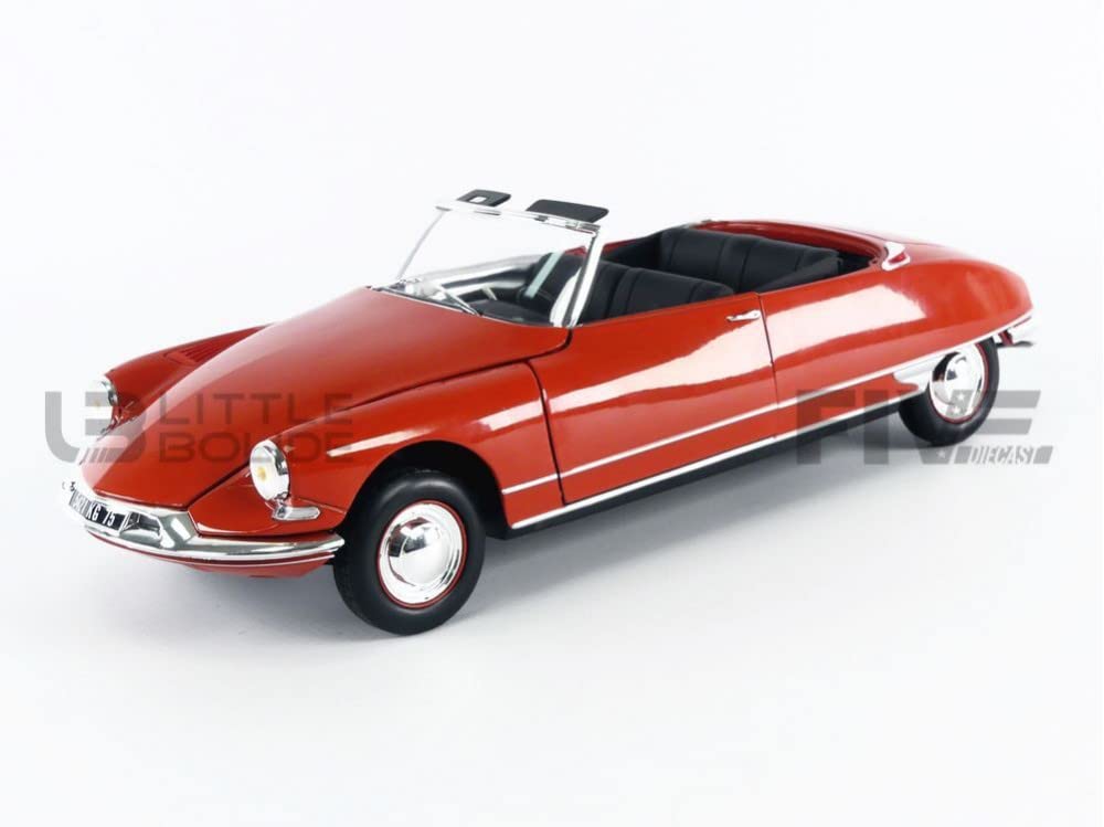 Norev Citroen DS19 Cabriolet 1961 Corail Red 1/18