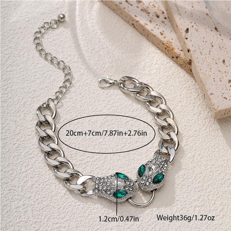 

Новый модный женский костюм, высококлассные аксессуары, голова змеи с бриллиантами, дизайн в стиле легкой роскоши, подарок для праздничной вечеринки.