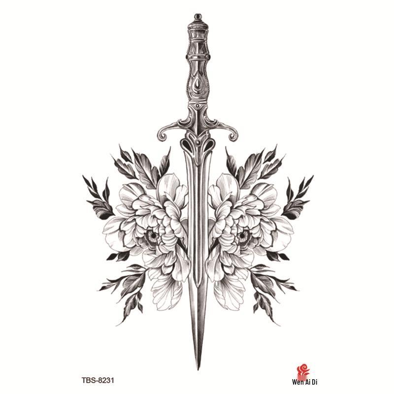 Wasserdichtes Ganzarm Totemsymbol Tattoo Aufkleber Set