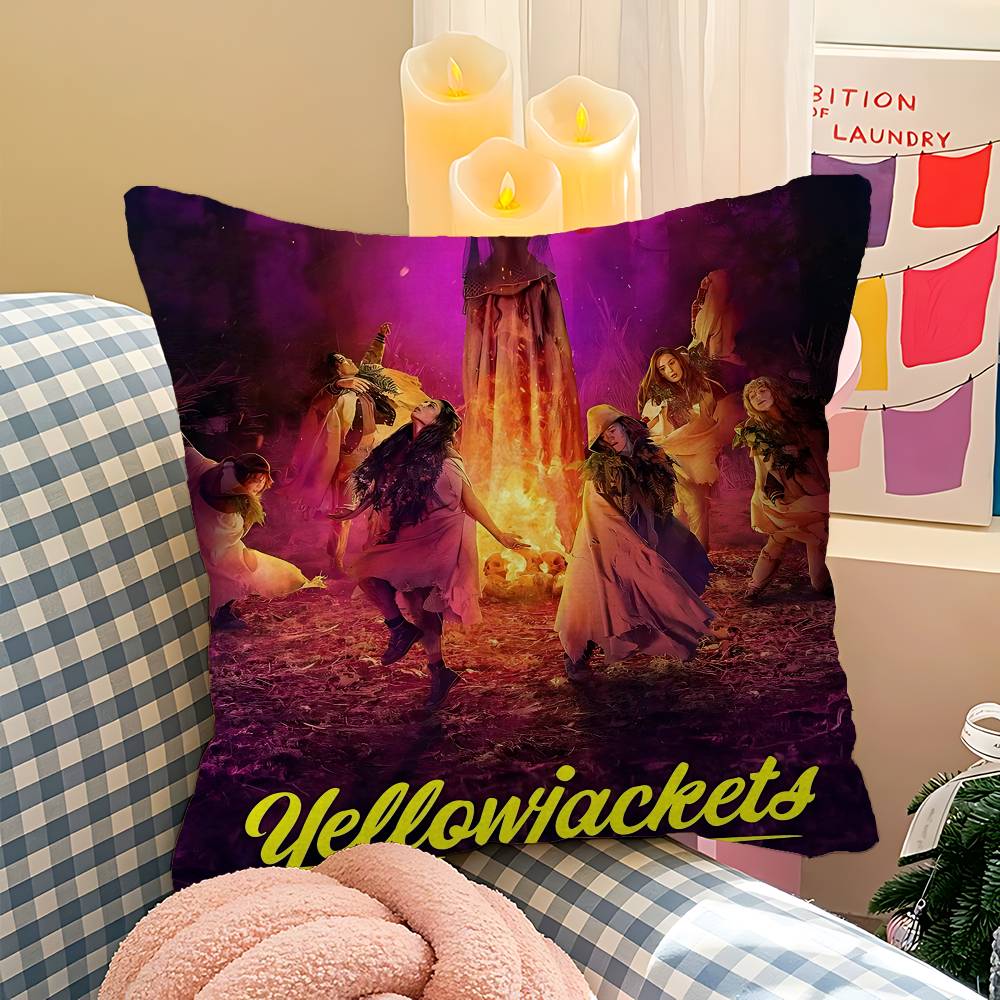 Psychological Horror Series Yellowjackets Pillow Gift Home Office Decoration Pillow Bedroom Sofa Car Cushion CoverPillow Case