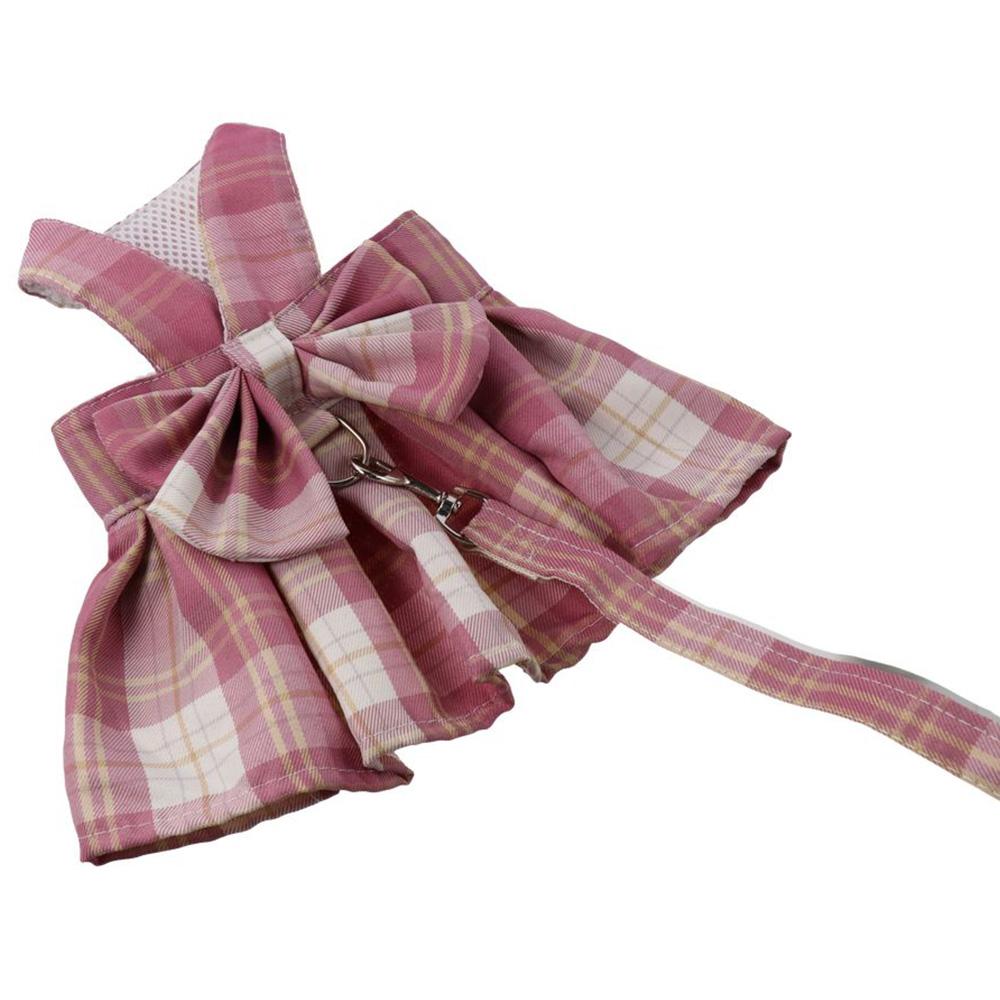 Lattice Harness and Leash Set Cute Puppy Princess Dresses for Small Girl Dogs Cats Dog Dress