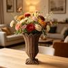 Vasi Centrotavola in Wicker Sintetico Contenitore Intrecciato in Rattan per Fiori Arredamento Desktop per Casa Ufficio Matrimonio