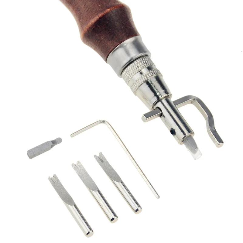 7 In 1 Set Pro Leathercraft Adjustable Stitching and Crease Leather Tool DIY Handmade Practical