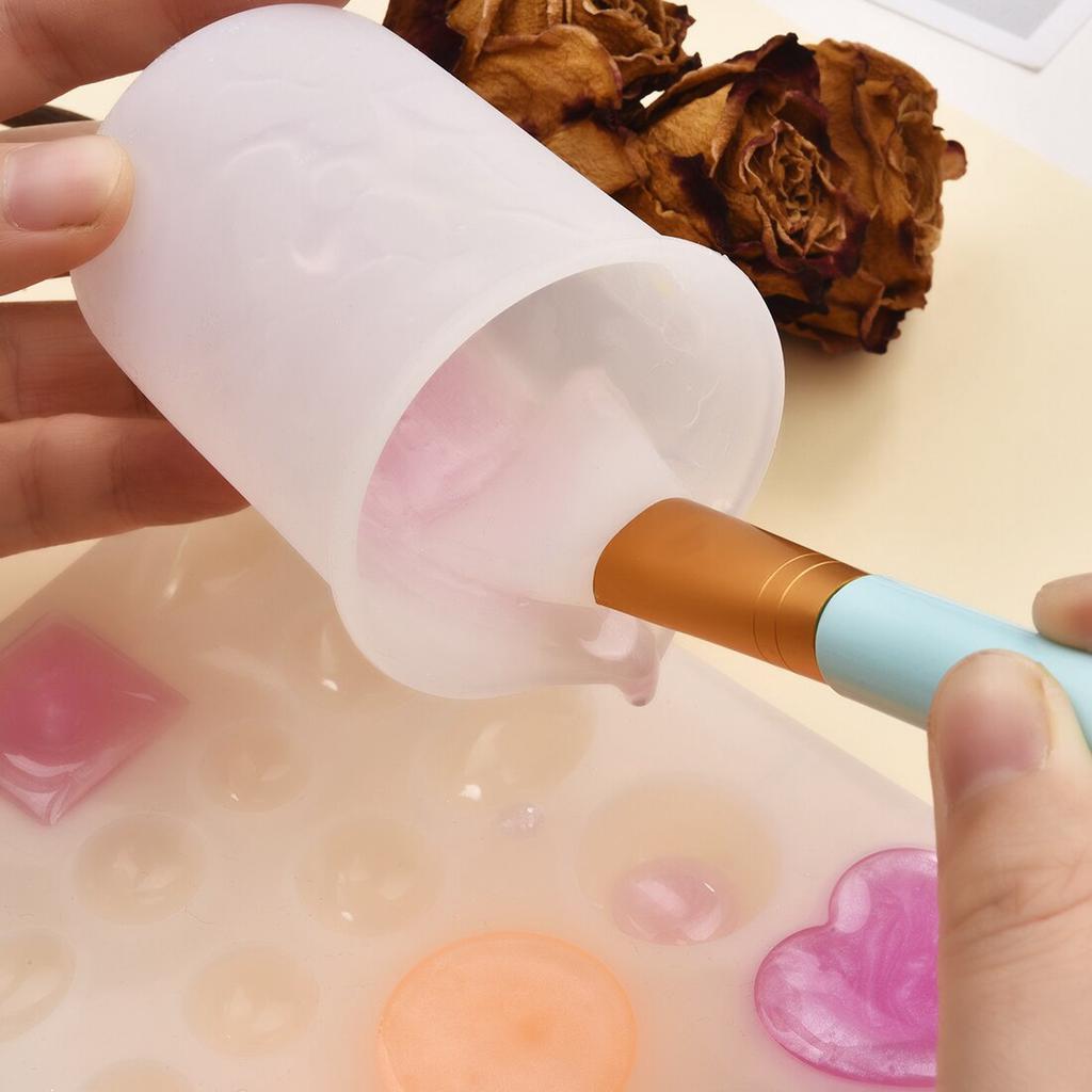 5 Random-color Silicone Brushes for DIY Jewelry Making Tools Brush Mold Tool Brush Soft Head Silicone Film Adjustment Stick