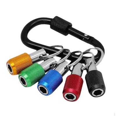 Aluminum Bit Holder Keychain for Impact Drivers