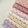 15 Colour Soft Heart Print Cotton Sewing Fabric Crepe Double Layer Gauze Cloth Cotton Skirt Pajama Cotton Fabric 100x135cm