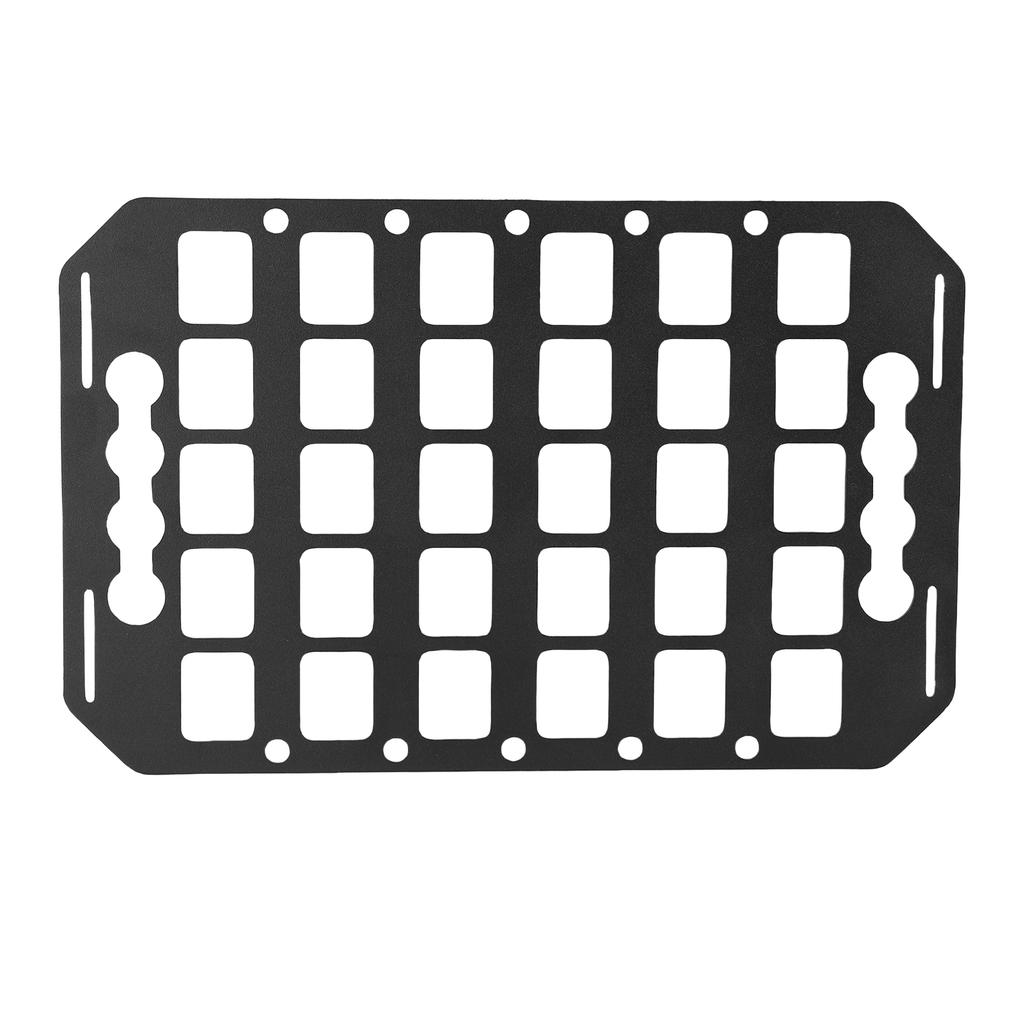 Truck Bed Molle Panel Rack 12.5x8x0.08in Aluminum L Track Molle Panel Organizer for Cars SUVs Pickup RVs