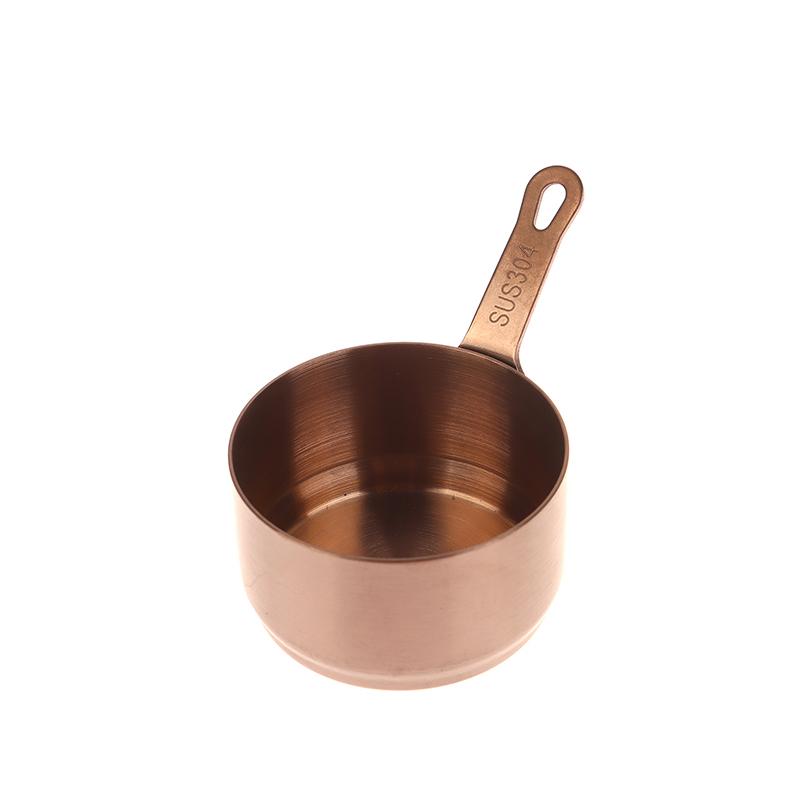 Stainless Steel Heat-resistant Stockpots Mini Sauce Pan Non-Stick Milk Cup With Long Handle Kitchen Gravy Boats Steak Sauce Cup
