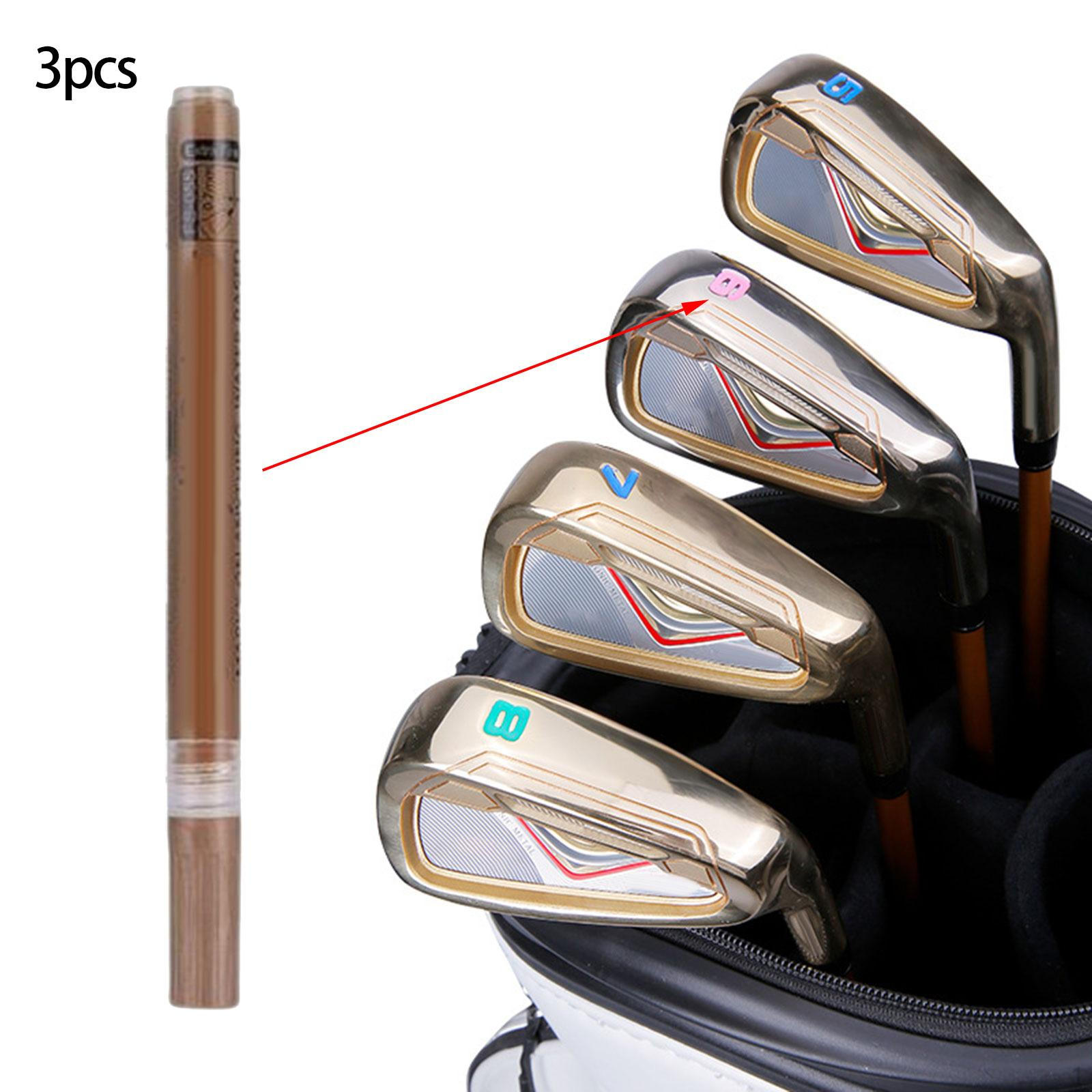 

3 Pcs Acrylic Ink Pen Marker Golf Club Ball Liner for Coffee