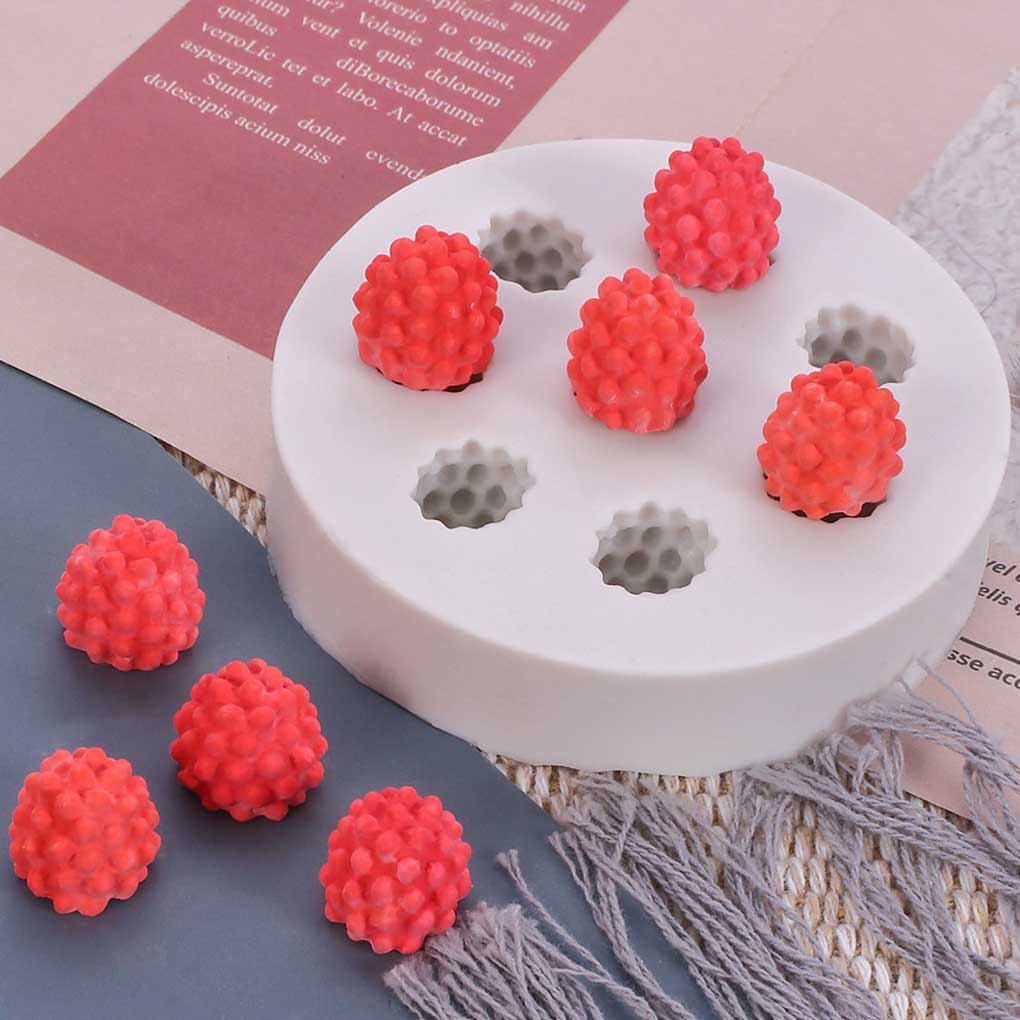 Silicone Fruit Shape 8 Grid Fondant Mold Non-stick Reusable Washable Bakery DIY Cake Mould Molding Tool Accessories