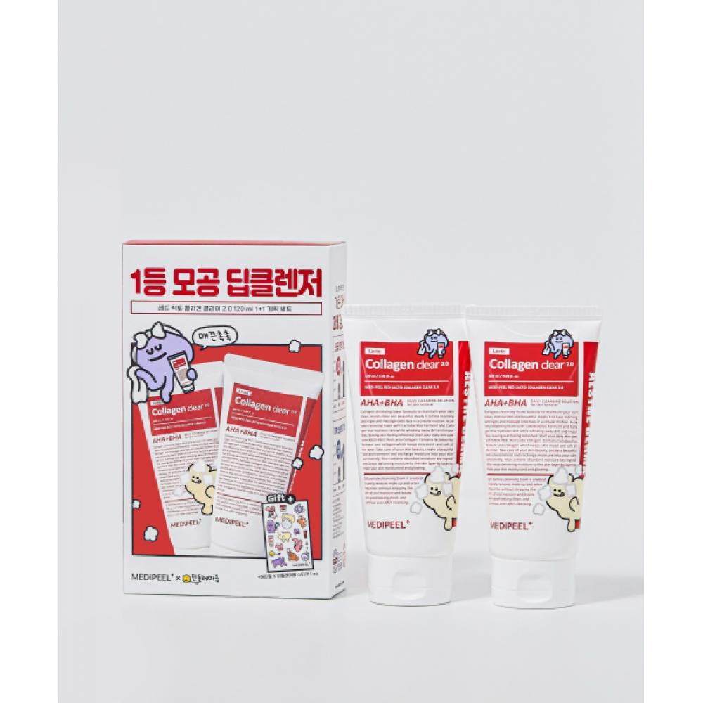 

Medipeel Red Lacto Collagen Clear 2.0 Одуванчик Сердце 120 мл+120 мл NONE