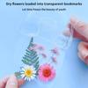 40/60Pcs Diy Handmade Transparent Dried Flower Bookmark Set Clear Bottle Shape Bookmarks For Collecting Dried Flowers Bookmarks