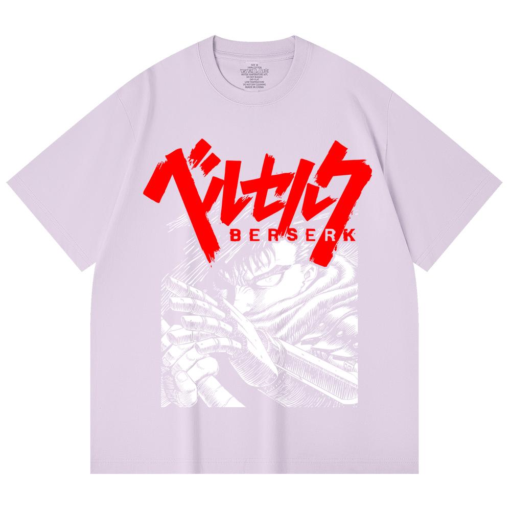 230 Gsm 100% Cotton Berserk V13 Print Unisex Heavy Cotton T Shirt