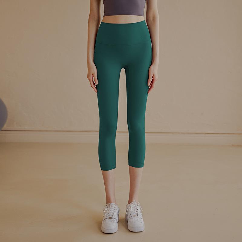 

Женские капри для йоги с высокой талией без смущения - Фитнес-леггинсы с эффектом лифтинга бедер для бега и тренировок M