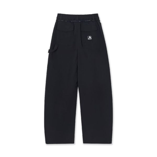 MLB Cool Water-Resistant Curved Blade Woven Casual Pants Women Pants 3FWPV0164-50BKS