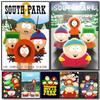 1pc Anime P-Parks Souths Poster Sticker Print Waterproof Wall Art For Living Room Bedroom Home Decor