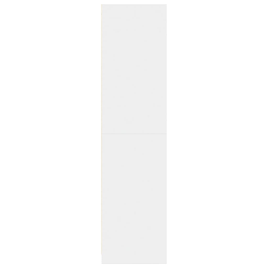 White Wardrobe 80 x 50 x 200 cm Engineered Wood