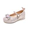 2024 Children Princess Shoes for Girls Autumn New Fashion Elegant Soft Sole Anti-slippery Versatile Dress Leather Shoe for Party