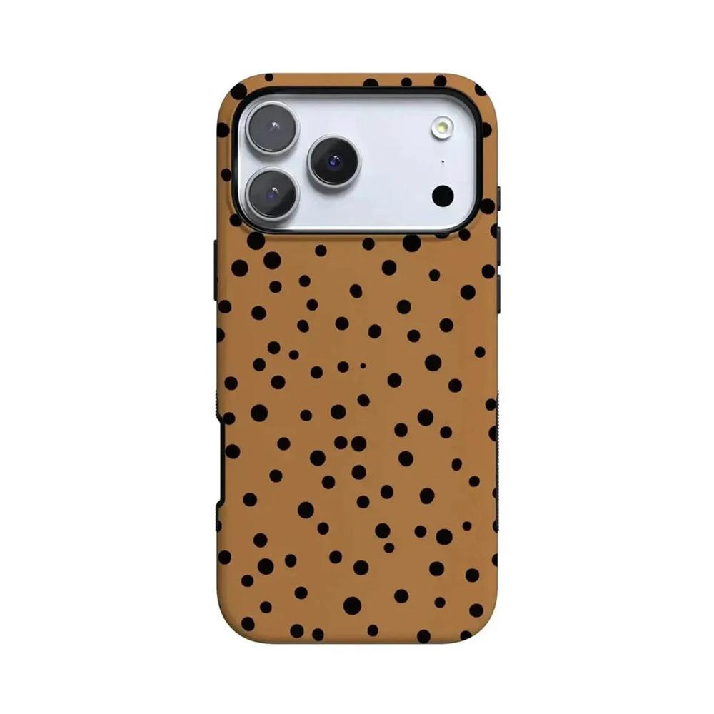 

Роскошный Черный Джинсовый Чехол Clmj в Горошек со Звездами для iPhone 17 17e 16e 16 15 14 13 12 XR XSMAX Air Pro Max Plus Двухслойный iPhone 14 Pro