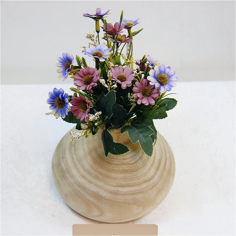 Praktische dekorative Vase aus Paulowniaholz, vielseitiges Wohnaccessoire und stilisierter Akzent
