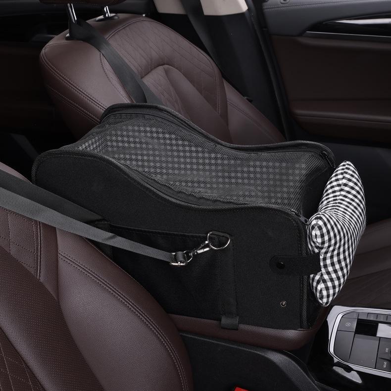 Portable Pet Car Bed & Safety Seat for Dogs and Cats