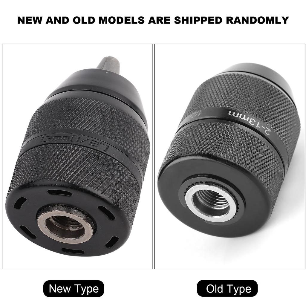 13mm Metal Drill Chuck 1/2 Mount Self Locking Keyless Drill Chuck