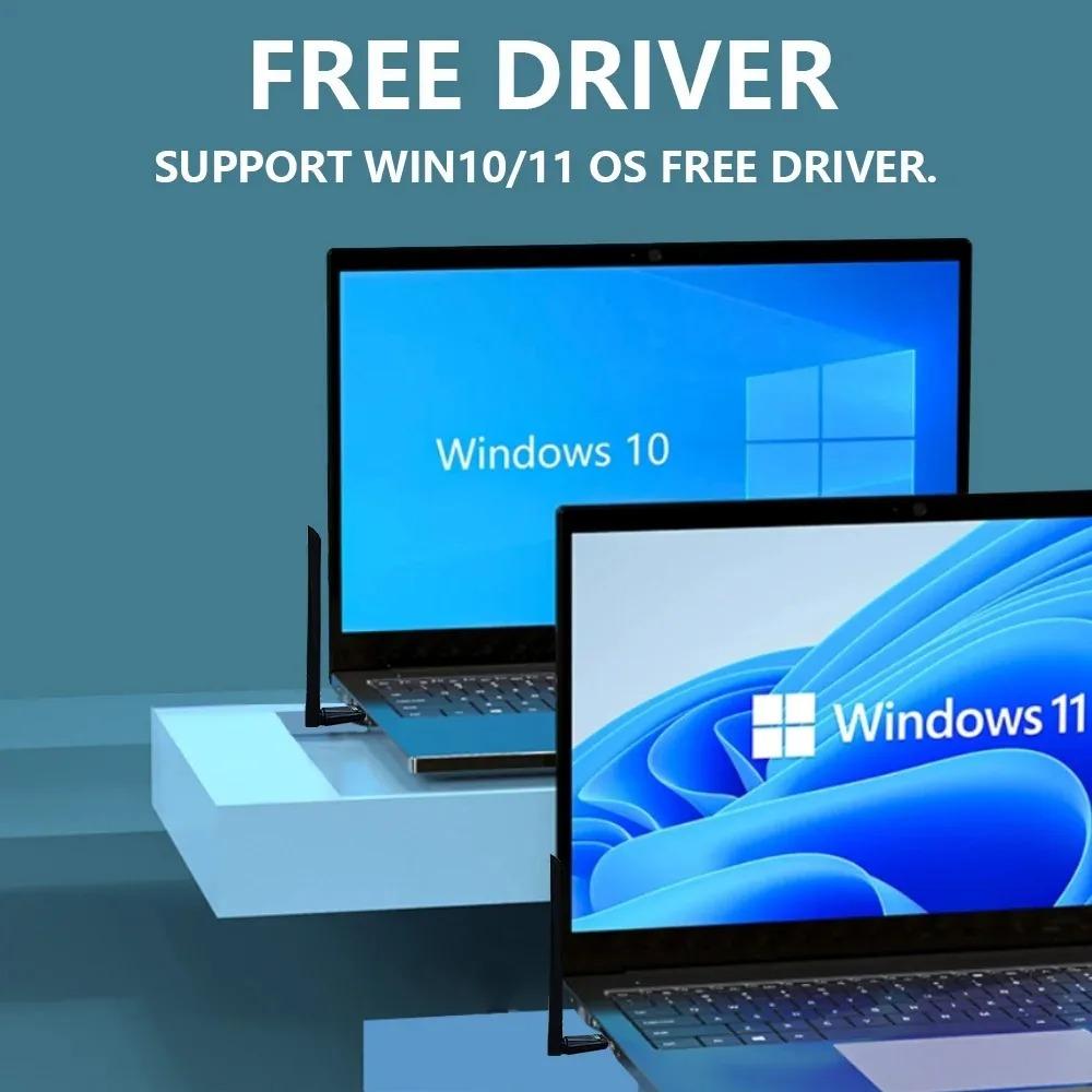 2 in 1 USB Bluetooth 5.4 Adapter 900Mbps Bluetooth Dongle Dual Band 2.4G&5GHz Wireless Network Card WiFi Receiver For Win10/11