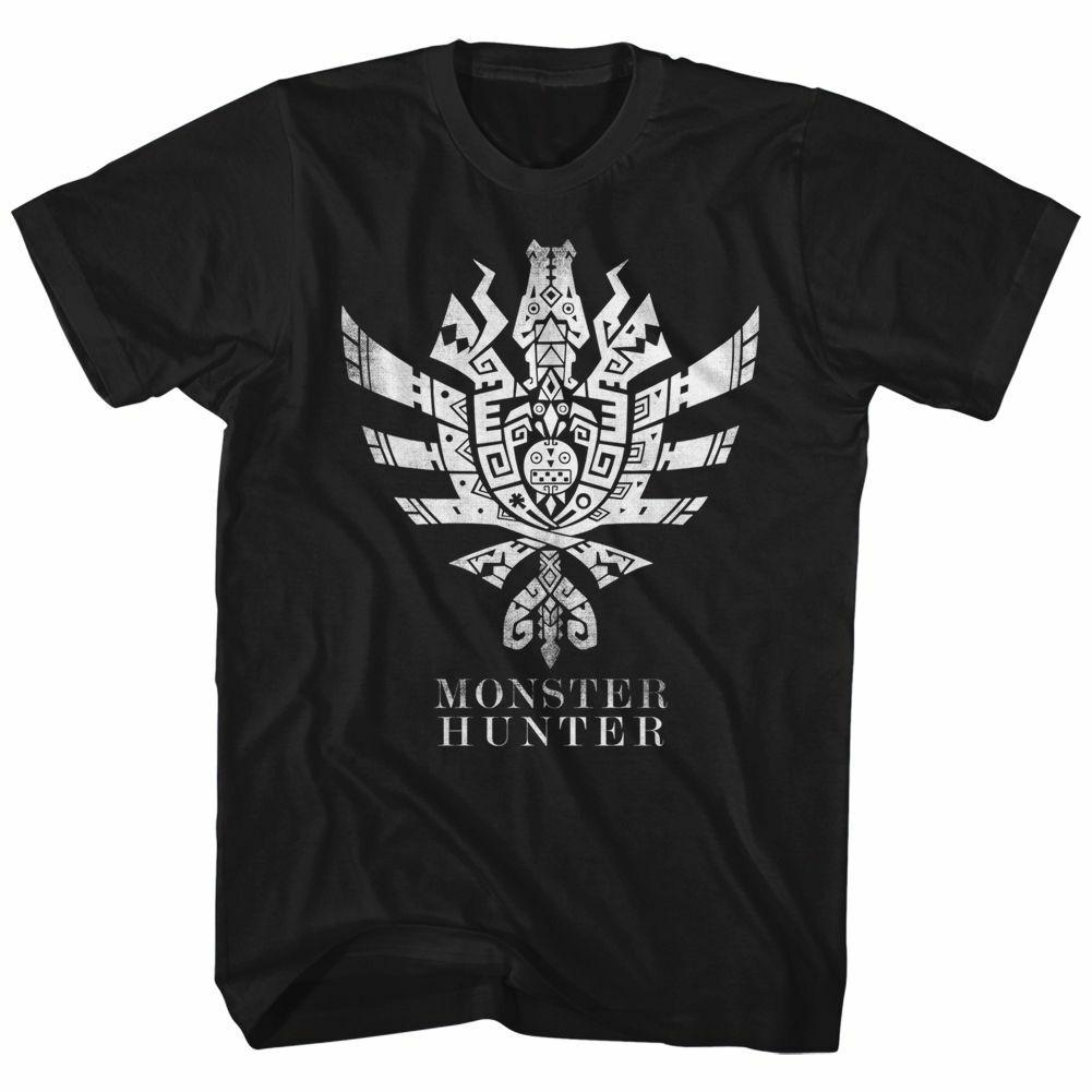 Monster Hunter 4 Ultimate Symbol Black Adult T-Shirt L