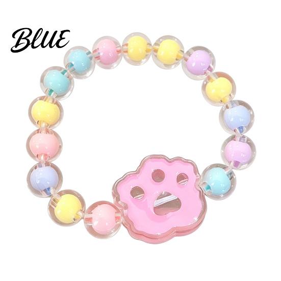Toddler Safe Bead Bracelet for Kids Macaron Color Beads Elastic