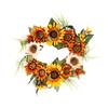 Sunflower Wreath Multifunctional Decorative Artificial Sunflower Summer Wreath for Home