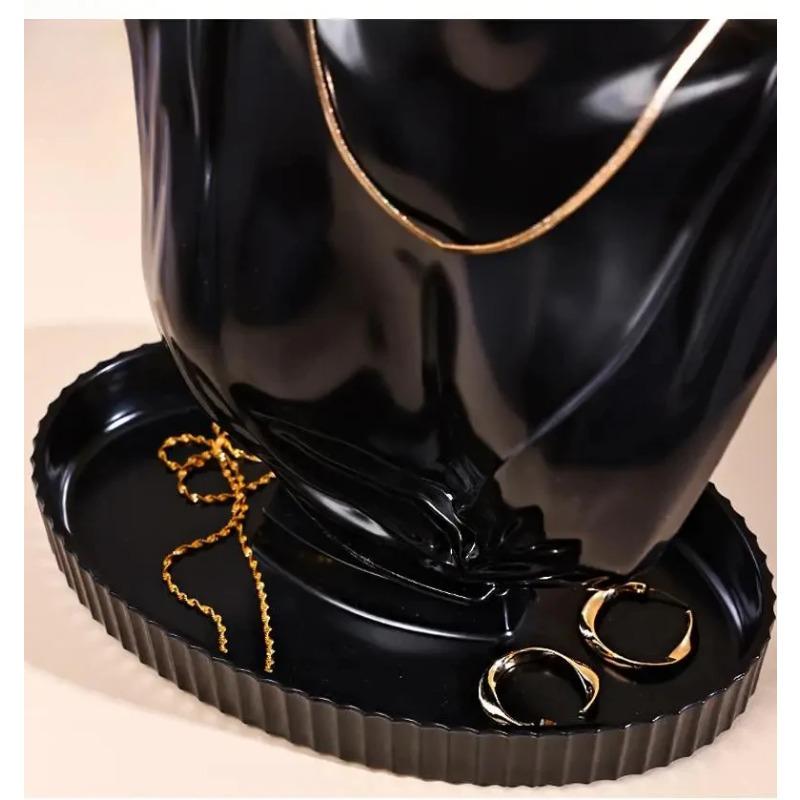 High end jewelry plastic display rack, portrait neck model handicraft display rack, necklace and earring storage display rack