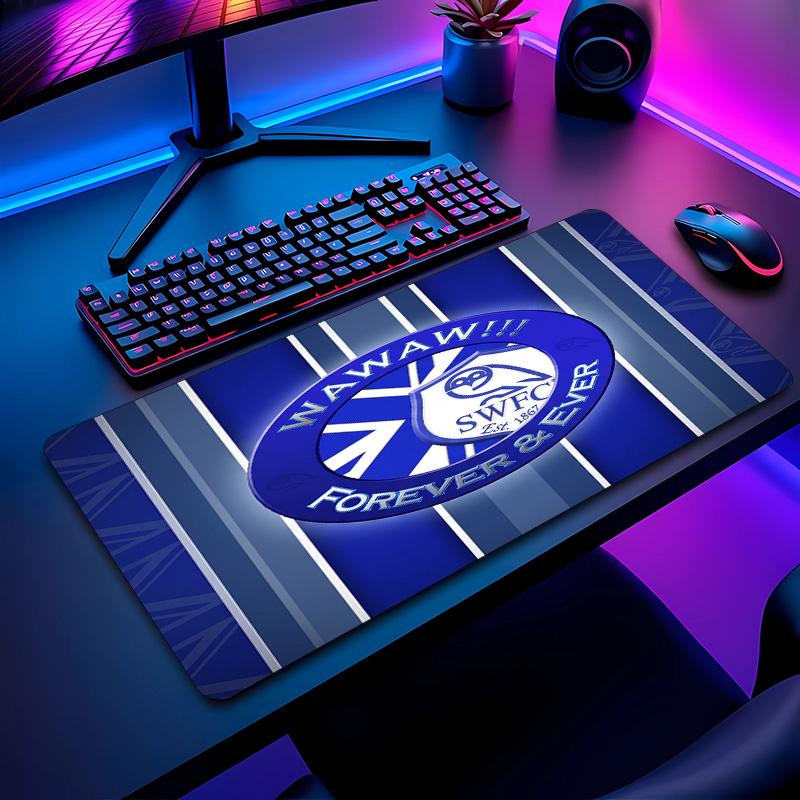 Sheffield Wednesday Football Pattern Mouse Pad Non?Slip Rubber Base Gaming Mousepad For Desk Office Home
