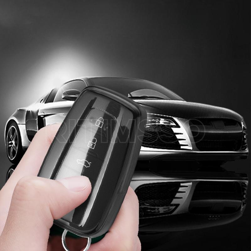 Car Key Case Protector Soft Tpu Key Shell Cover Auto Accessories For Toyota Prius Camry Corolla C-Hr Chr Rav4 Prado