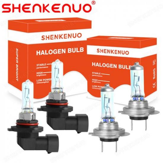 For BMW 528i 540i 1997-2000 9005 H7 Halogen Headlight Bulbs Hi/Lo Beam Combo Kit