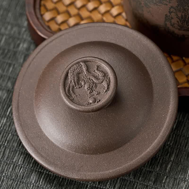 Yixing Purple Clay Teacup Set