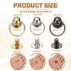 PATIKIL Round Head Rivet Kit with Single Ring for Leather Metal DIY and Multicolor 60-Piece 0.28"x0.22" Screw-Type Crafts, Crafts, Bags, Belts,