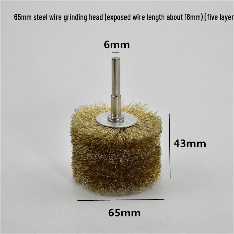 Electric Steel Wire Brush with Handle - Rust Removal, Polishing, and Cleaning.