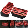 ROLE Universal Red Gas Axle Pedal and Brake Pedal Cover Foot Pad Anti-Slip for Matic Transmission Car