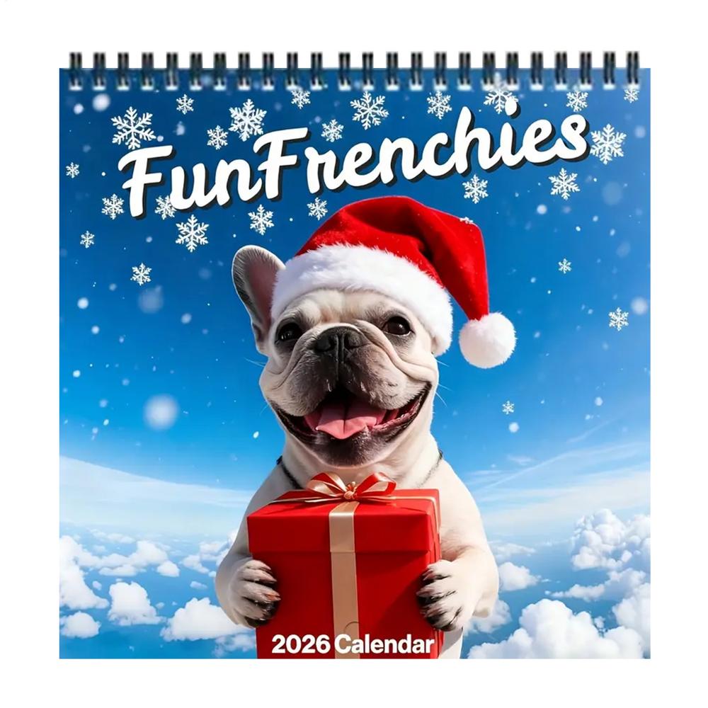 

Wall Calendar 2026 With Holidays Weekly Daily French Bulldog Calendar Planner For Academic Appointment Home Office School красный