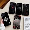 Poker Pattern Game Soft Back Phone Cover Case For IPhone 17 16 Pro Max 15 12 11 16e 13 Mini 14 15 Plus