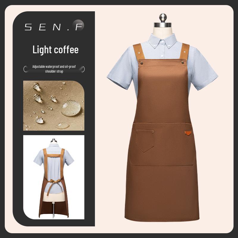 Plus Size Waterproof Apron - Custom Logo for Catering, Men's & Women's