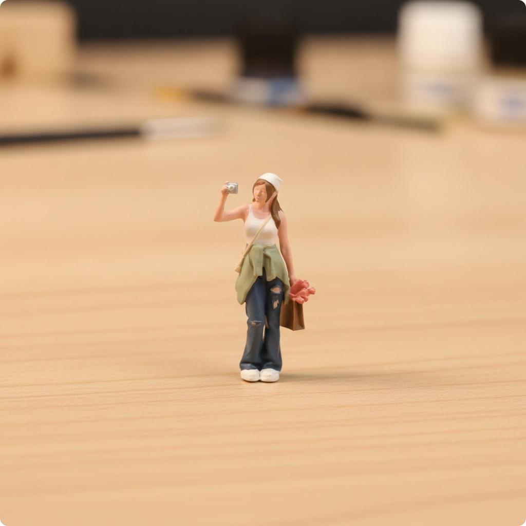 1/64 Scale Resin Miniature Figurine Realistic Painted Human Character Highly Detailed