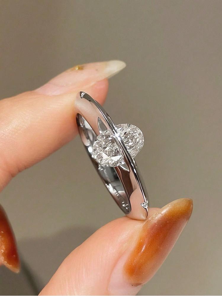 925 Silver Personalized Planet Around Advanced Zircon Ring For Women Wedding Party Daily High Quality Fine Jewelry