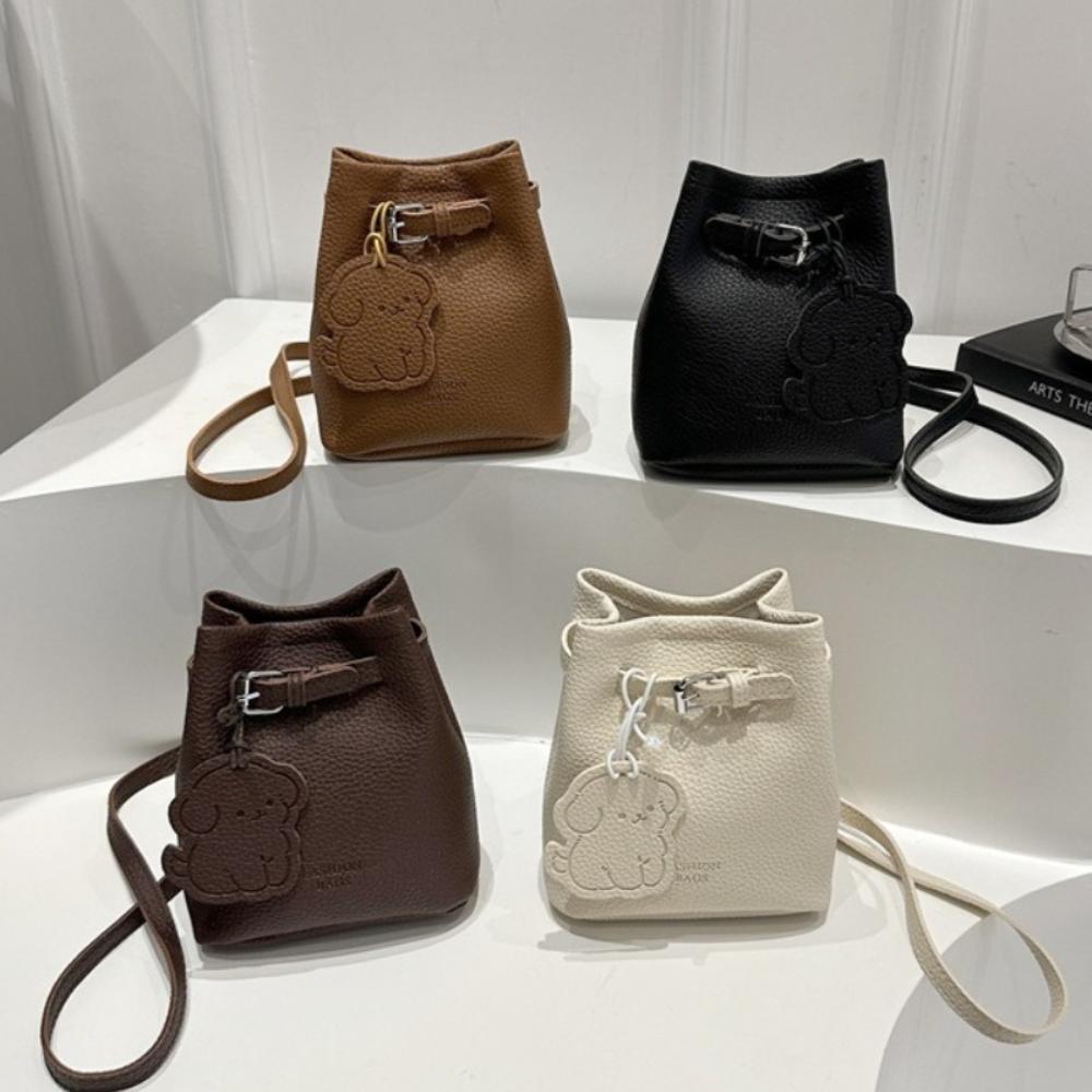 Pu Leather Basket Bag Designer Women's Shoulder Bag Fashionable Crossbody Bag Ladies